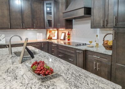 Cabinets and Countertops - Wood cabinets and granite countertops